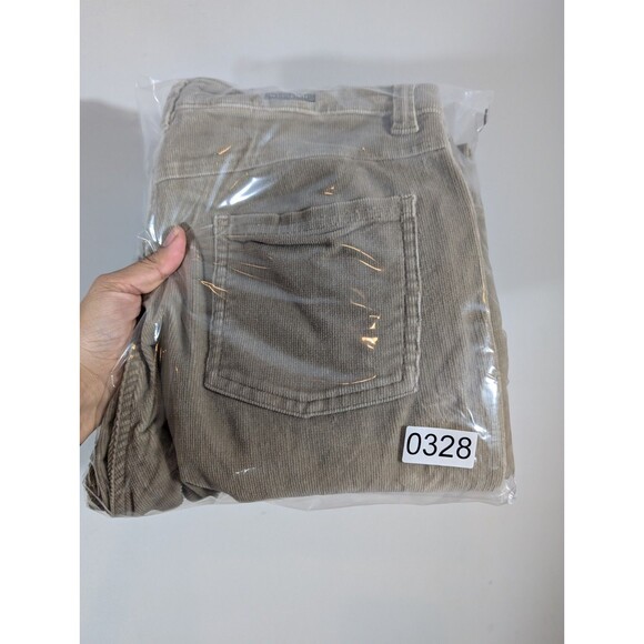 Woolrich Women Corduroy High Rise Straight Leg Pants Sz 4 Barn Core Country - Picture 7 of 7